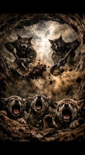 This Scene Is Too Dark for YouTube… 🐺😨 #anime#wolf#animals #viralvideo