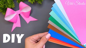 16K views · 119 reactions | How to Make a Perfect Paper Bow – Easy DIY Tutorial!  #diy #papercraft #origami #easycrafts #giftwrapping #handmade | VIKI Studio Crafts | Facebook