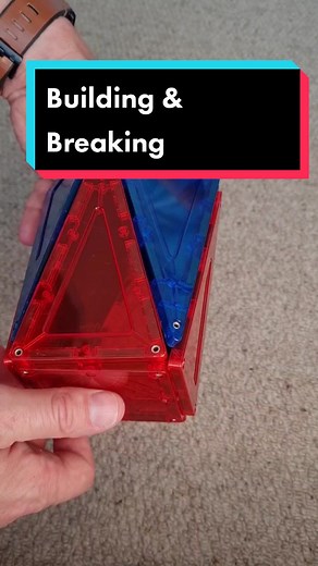 Building and breaking with satisfying magnetic tiles #satisfyingvideo #satisfying #magnets #magnetictiles #magnetic #magnet #pleasing #relaxing #fyp