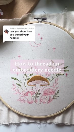 Embroidery Needle Threading Tutorial