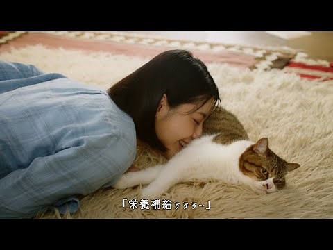 声優・津田健次郎、松本若菜の飼い猫になる！？　カロリーメイト リキッド新TVCM『吾輩は栄養である・春』篇