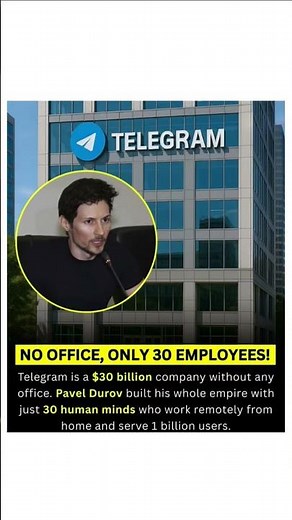No Office. Just 30 Employees. A $30 BILLION Empire! 😱 | Telegram Story