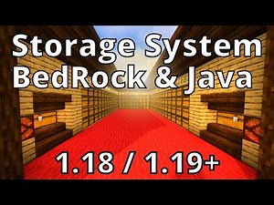 Minecraft Tutorial | Storage System 1.18 | Java & Bedrock Edition | Fully Automatic