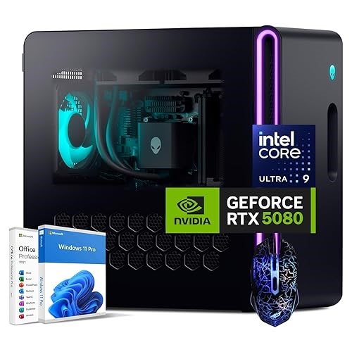 Alienware Aurora ACT1250 Gaming Desktop, Intel Core Ultra 9 285K(24-Core, up to 5.6GHz), NVIDIA GeForce RTX 50