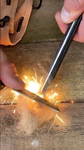 Best Ways to Use a Ferro Rod🔥 - LEATHERMAN WAVE FILE #shorts #edc #multitool