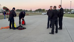 We are getting ready for the cadet ladder climb at the Tulsa Fire Department Safety Training Center. We will have approximately 73 cadets climbing to complete their hire requirements. #tulsafirerescue #tfdacademyclass108 #tfdtraining | Tulsa Fire Department