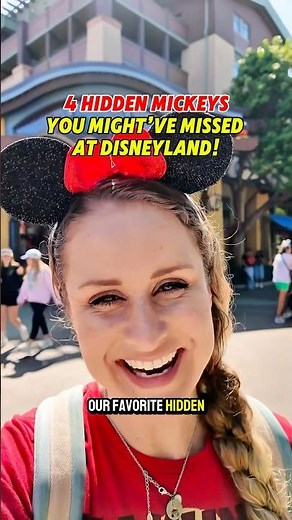 Can you spot all four of these hidden Mickeys at Disneyland? #disneyvacation #hiddenmickey #disney