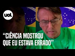 Bolsonaro comete ato falho: 'Ciência mostrou que eu estava errado'