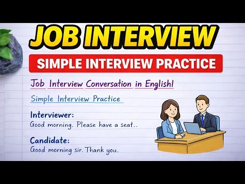 Job Interview Conversation in English | Basic Interview Questions & Answers