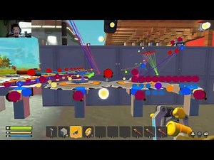 Scrap Mechanic: How to Build the Auto Spud Gun and Saw Wall Defense Tutorial