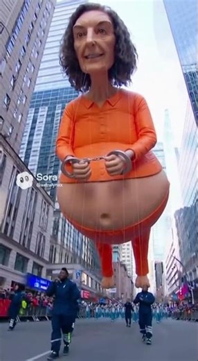 The creepiest parade balloon you've ever seen #shorts #unsettling