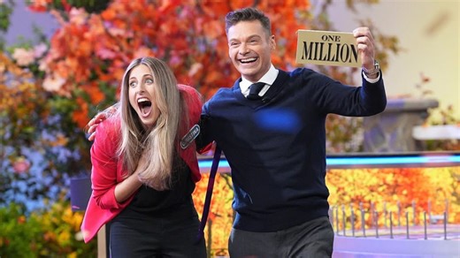 Ryan Seacrest awards his first-ever million-dollar win on Wheel of Fortune