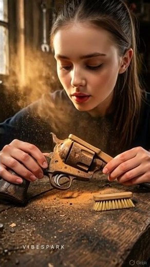 Rusty Gun Full Restoration 🔥 360° Shiny Reveal