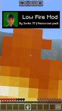 Low Fire Mod for Minecraft PE |Better Visibility #minecraft #mcpeaddons #minecraftpe #mcpe #mcpemods