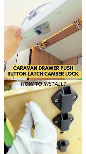 Rv drawer button Lock Installation Tutorial #rvlock #factory #manufacturing #rvlock #rvlife