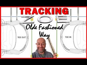 EV Wheel Alignment and Tracking using a ruler, curtain poles and a bit of string