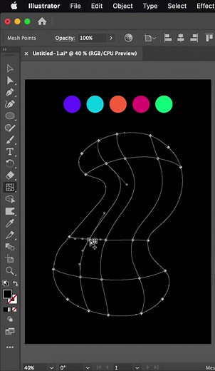 Shannon Swales (@shannonswales) - Creating Mesh Gradients in Adobe Illustrator