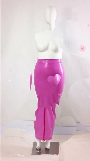 Lockable PVC Shiny High Waist Hobble Skirts Sissy Sexy Zipper Long Mermaid Pencil Skirts #skirt