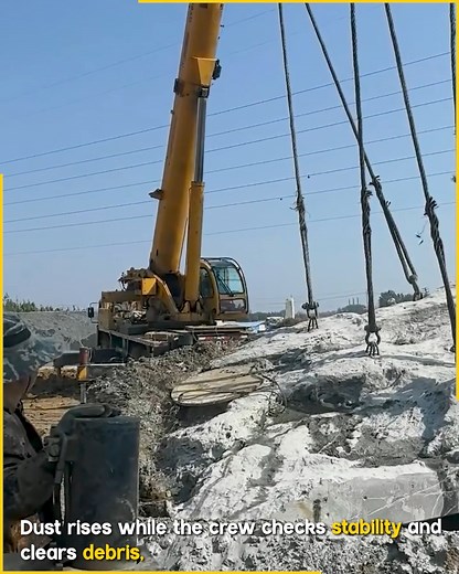 Twin Cranes Perform Controlled Demolition. #Cranes #DemolitionWork | Fun club