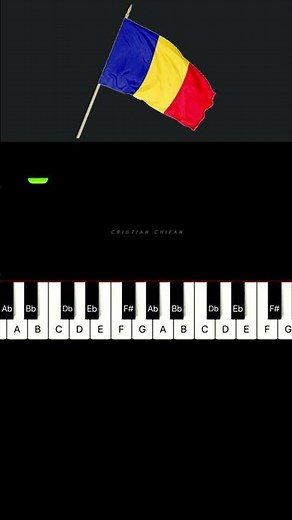 IMNUL ROMANIEI - Desteapta-te Romane | TUTORIAL PIAN + PARTITURA Cristian Chifan SHORTS