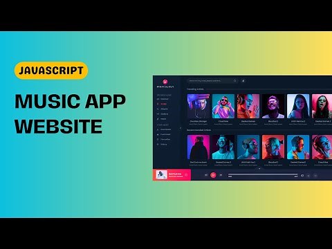 Master JavaScript by Building a Music Player App | JavaScript Tutorial for Beginners (HTML, CSS, JS)