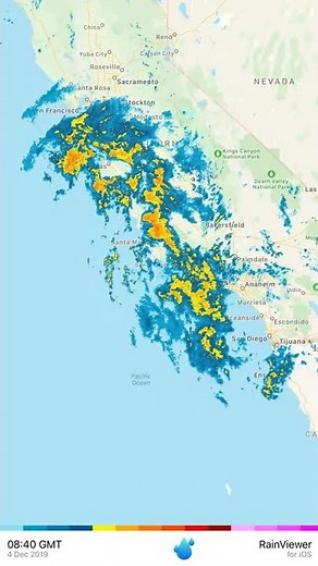Weather Radar Animation Made with RainViewer