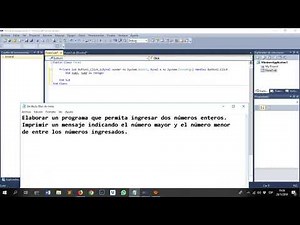 Ejercicio VB - Número mayor y número menor