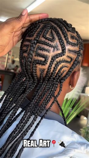 Creative Straight Back Braids | Hair Art Inspiration