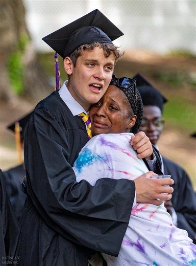 Graduating high school seniors celebrate with heartwarming tradition