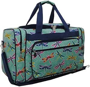 NGIL Canvas 20" inch Duffle Bag (Dragonfly Effect-Navy)