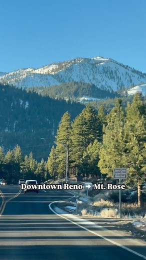 Did you know it’s only a 25 minute drive from Downtown Reno up to @mtroseskitahoe? ⛷️ 🏂 | Reno Tahoe