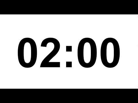 2 Minute Timer with Alarm | 120 Second Countdown Clock