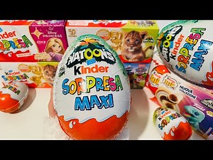 Natoons Maxi Compilation Kinder Surprise ASMR Unboxing