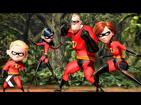 The Incredibles vs. Giant Robot - THE INCREDIBLES Clips (2004) Pixar