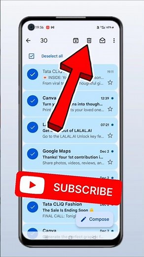 Gmail se sabhi Email ek sath kaise delete kare | How to delete all emails in Gmail Mobile