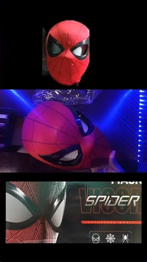 3D Spider-man Mask with Moving Eyes #spiderman #mask
