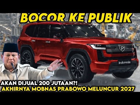 VIRAL! Calon Mobil Nasional Prabowo Akhirnya Bocor, Mobil Buatan Indonesia Era Prabowo Meluncur 2027