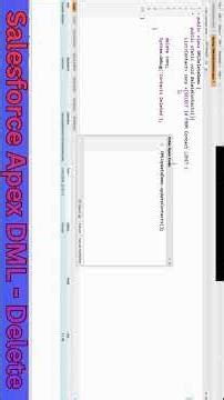Salesforce Apex DML DELETE in 60 Seconds 🔥 | Apex Developer Quick Tip(❁´◡`❁)