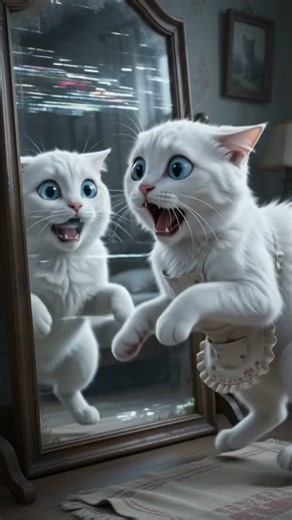 Mew Mew Turns REAL?! 😱🐱 She Saw Herself in the Mirror…