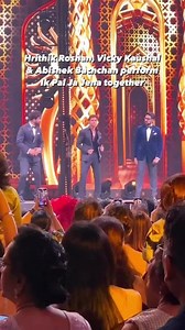 Abu Dhabi Calendar | Hrithik Roshan, Vicky Kaushal & Abishek Bachchan perform Ik Pal Ja Jena together at @iifa awards #InAbuDhabi | Instagram