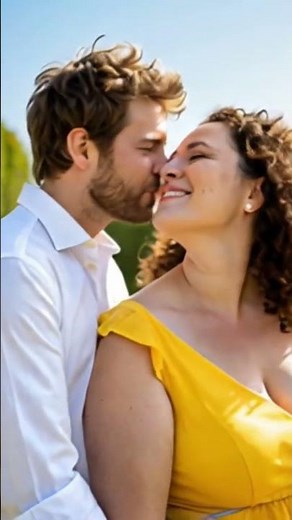 a fat women and men hot kissing