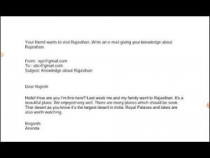 Email writing: Informal email to a friend
