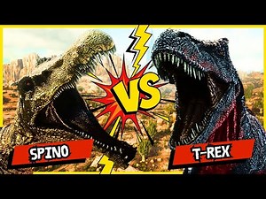 REX VS SPINO en las PRUEBAS de ARK SURVIVAL ¿QUÉ DINOSAURIO es el MEJOR? #arkespañol #arksurvival