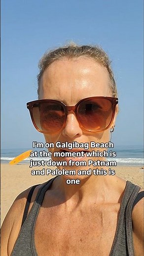Galgibaga beach, south Goa, aka Turtle beach 🐢 🌊 #goawithkids #turtlebeach #travelwithkids