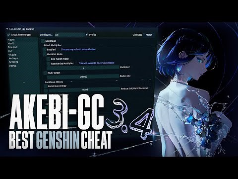 Genshin Impact Hacks Cheats Tutorial | No Virus | Akebi-GC [Acrepi] | ver[3.4] |