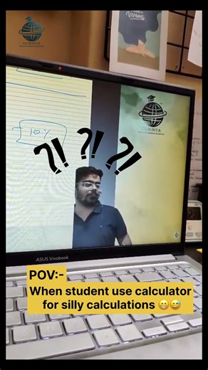 Jab 2 + 2 pe bhi bharosa na ho… tab calculator hi bhagwan hai 😂🧮 #cafm #calculator