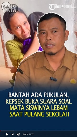 Bantah Ada Pukulan, Kepsek Buka Suara Soal Mata Siswinya Lebam Saat Pulang Sekolah, Kasus viral siswi SD Negeri 150 Palembang berinisial F yang bolanya matanya memerah dan mengalami lebam di area mata ditanggapi oleh Kepala Sekolah SD Negeri 150 Palembang, Eka Okta Nugraha. Eka menegaskan jika tak ada kekerasan yang terjadi di lingkungan sekolah yang dipimpin. Ia juga membantah isu soal adanya guru yang melakukan kekerasan terhadap siswi F menggunakan cincin. "Itu juga saya kaget karena guru di 