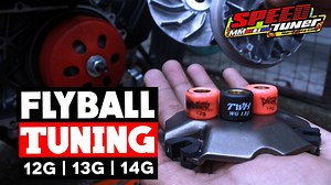 Honda Beat CVT Upgrade Part 3! FLYBALL TUNING for SPEEDTUNER CVT Set. Straight 14G, 13G, and 12G performance comparison. Watch the full video on YouTube: https://youtu.be/APEtDWIiBmU | MotoBeast