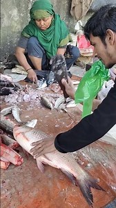 Live Fish Cutting Skills l Big Pangas Fish Cutting By Expert Cutter#shortvideo
