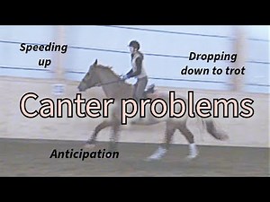 Canter problems! What to do if horse speeds up, drops down to trot or anticipates the transition?